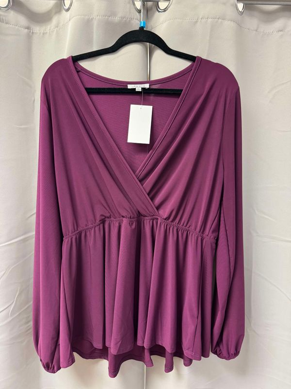 surplus front top w/elastic waist