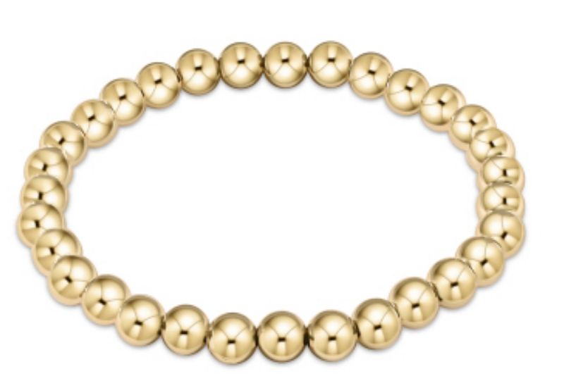 Classic Gold 6mm Bead Bracelet