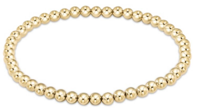 Classic Gold 4mm Bead Bracelet