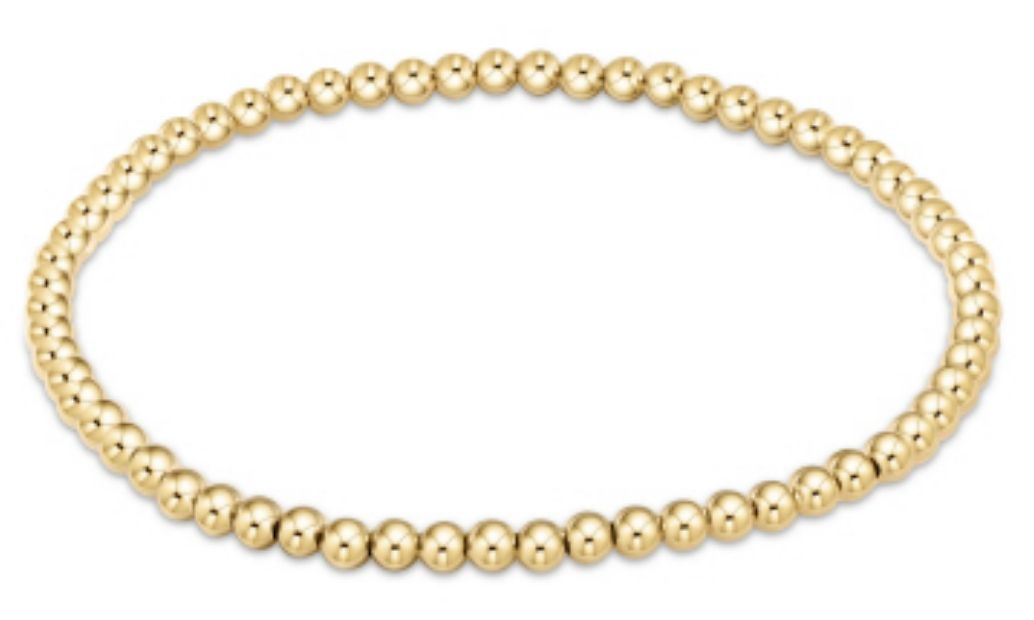 Classic Gold 3mm Bead Bracelet