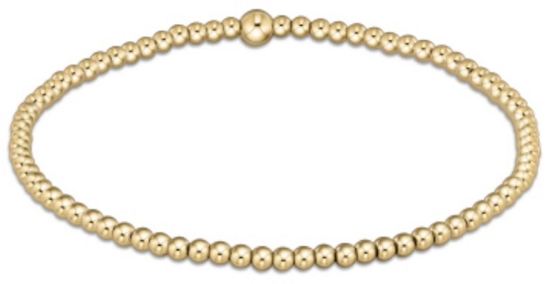 Classic Gold 2.5mm Bead Bracelet