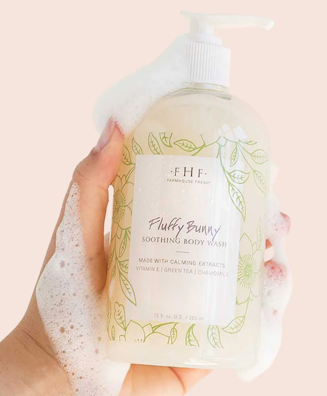 Soothing Body Wash 12oz- Fluffy Bunny