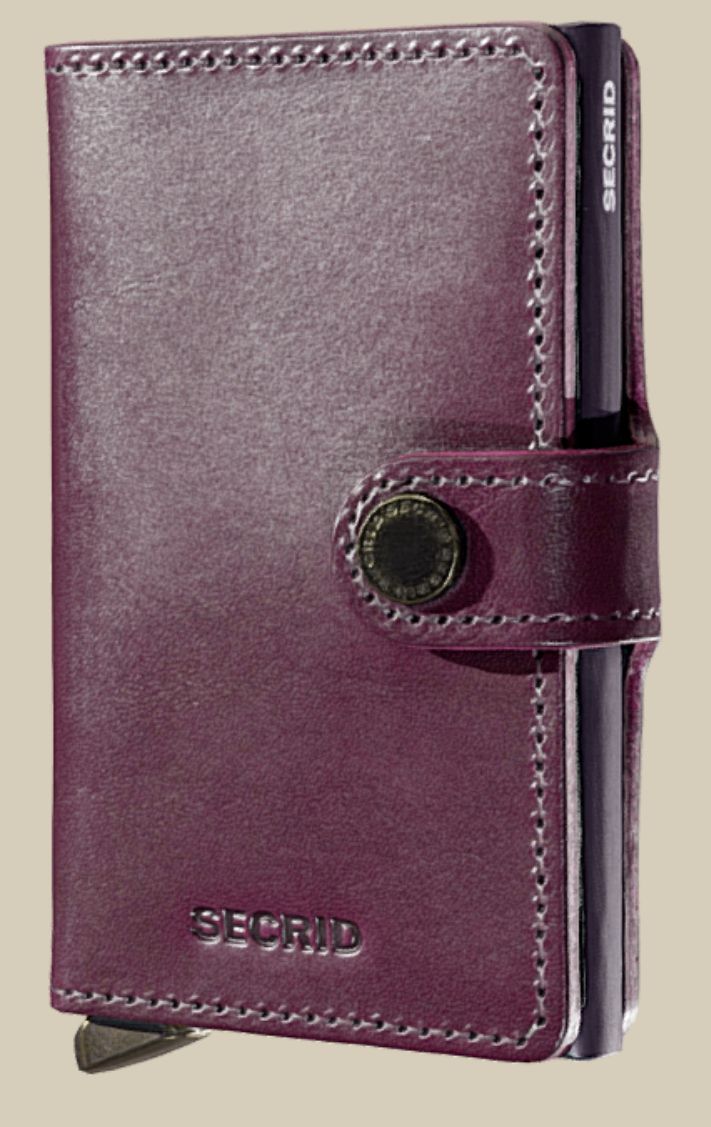 SECRID Deluxe Prem Miniwallet, Color: MDu- Bordeaux