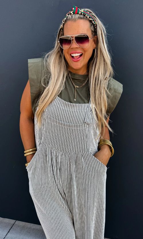 Winter Karli Boho Overalls, Color: Olive, Size: 1X