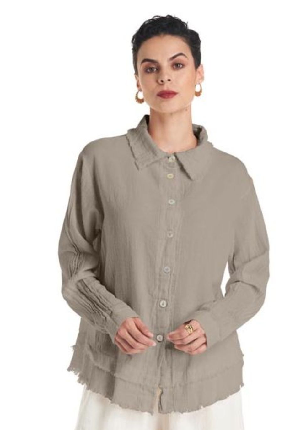 Urban Blouse, Color: Taupe, Size: 1