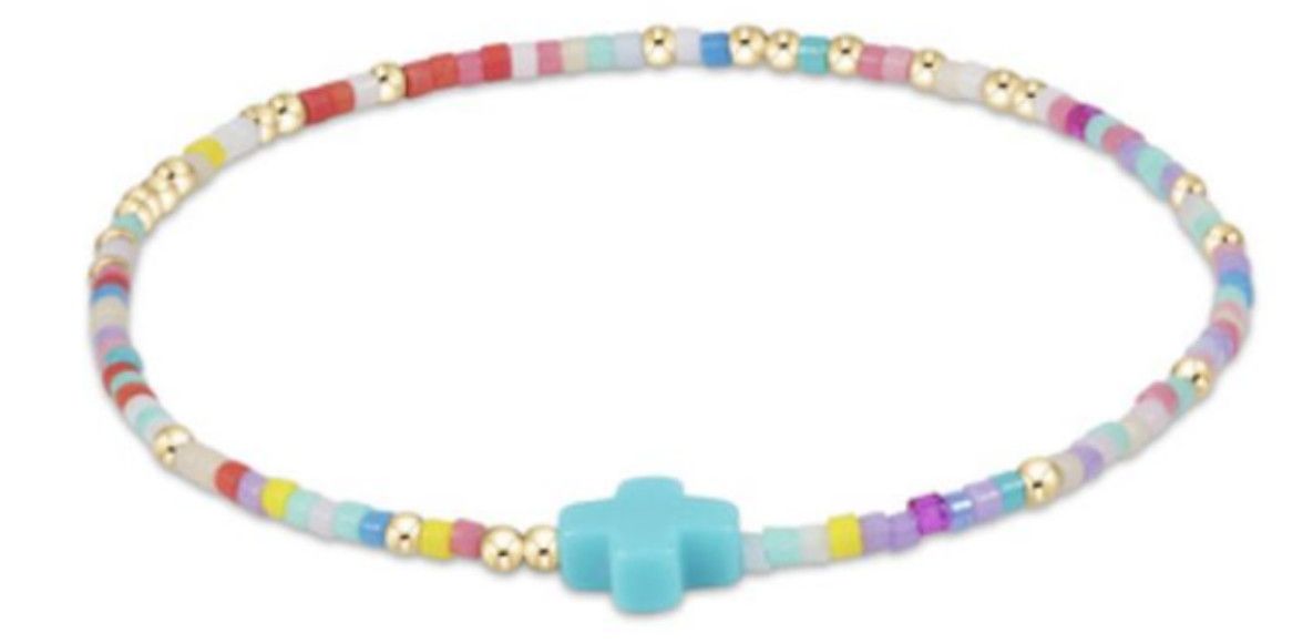 Hope Unwritten Signature Cross Bracelet  - Hot Mess