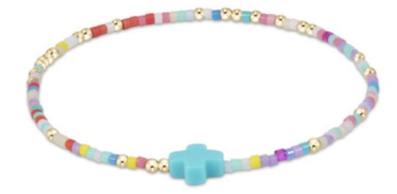 Hope Unwritten Signature Cross Bracelet  - Hot Mess