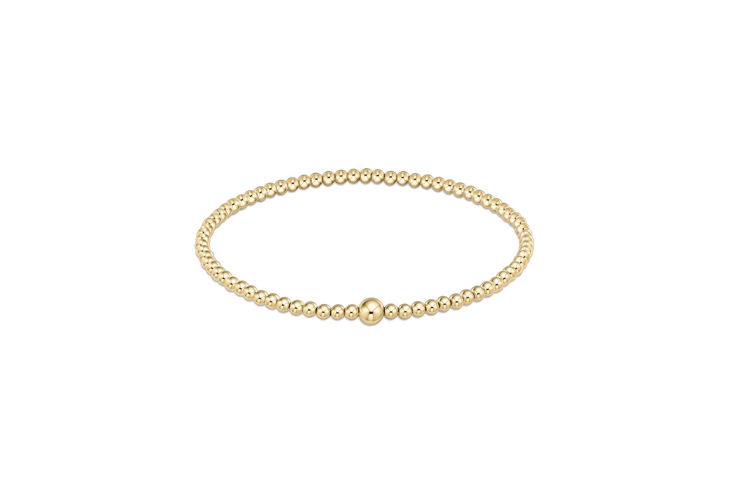 Classic Gold 3mm Bead Bangle