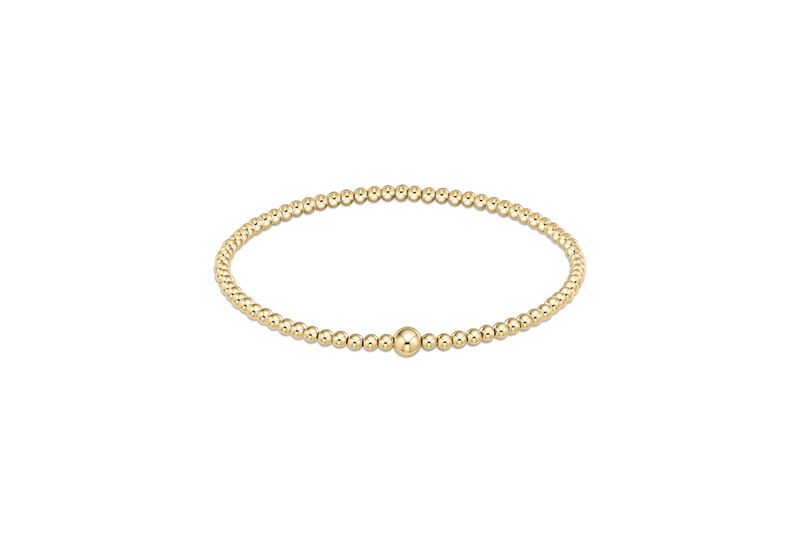 Classic Gold 3mm Bead Bangle