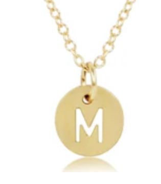 16&quot; Necklace Gold - Respect Gold Charm - M