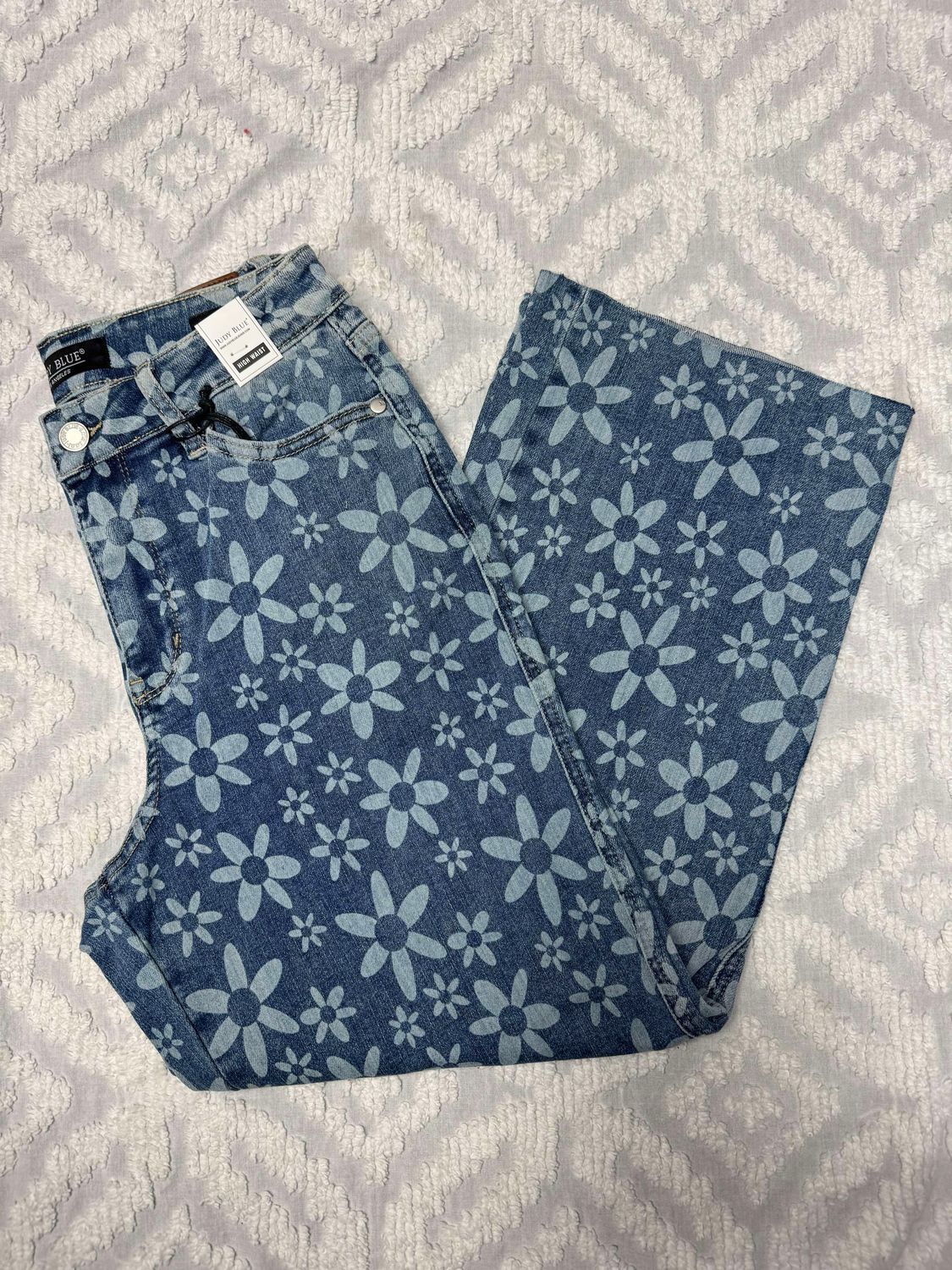 HW Flower Print Crop Wide (88772)