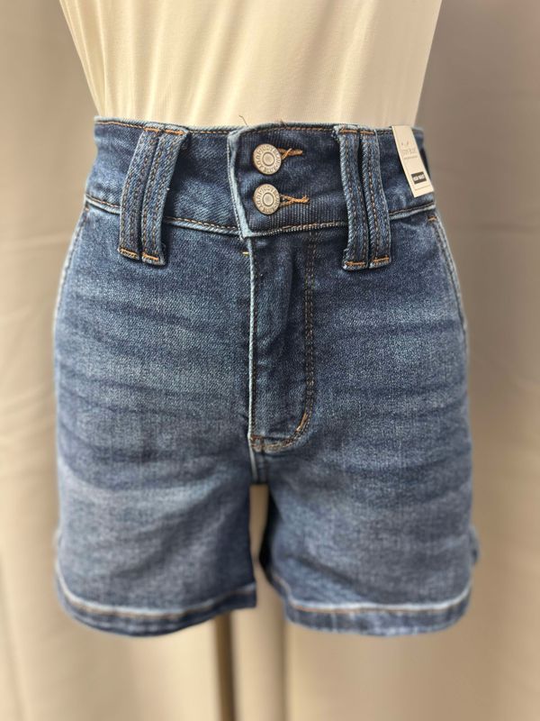 HW Double Button Waistband Shorts (150307)