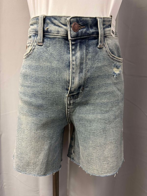 HW Vintage Wash Side Slit Shorts (150296)