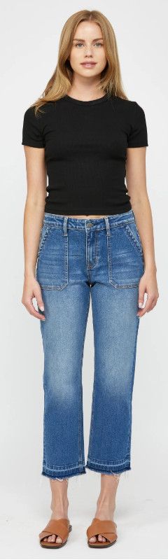 High Rise Utility Straight Crop (MDP-T656)