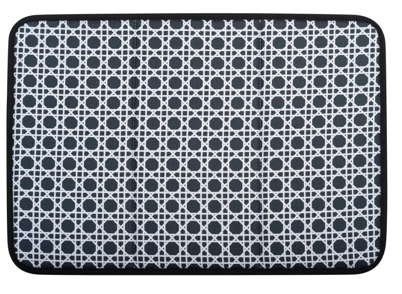 Drying Mat, Color: Caning- Black