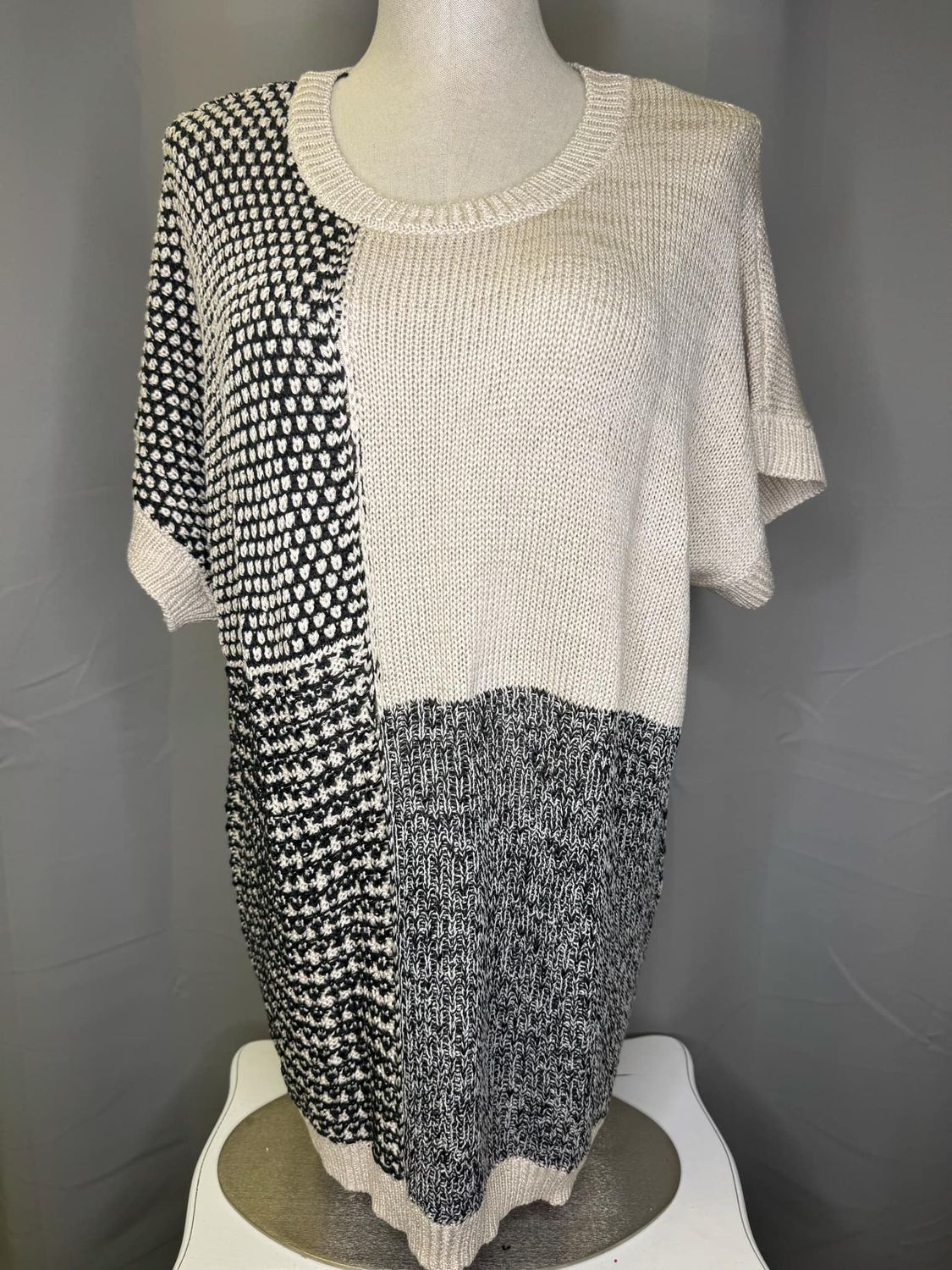 Mixed Media Box Sweater
