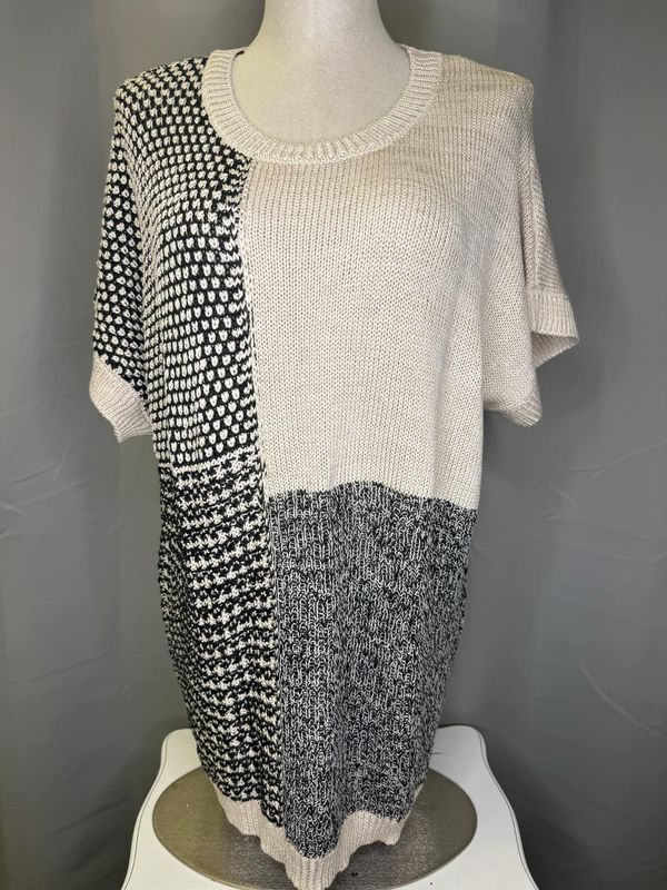 Mixed Media Box Sweater