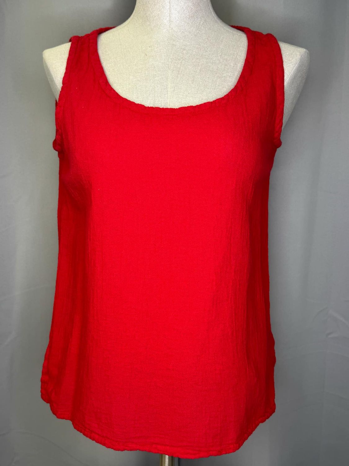 Tank Blouse, Color: Crimson, Size: 1