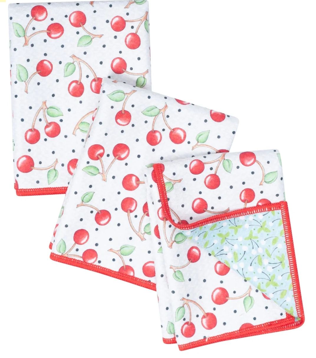 Mighty Mini Towel Reversible (Set of 3), Color: ME Cherry Harvest- Red