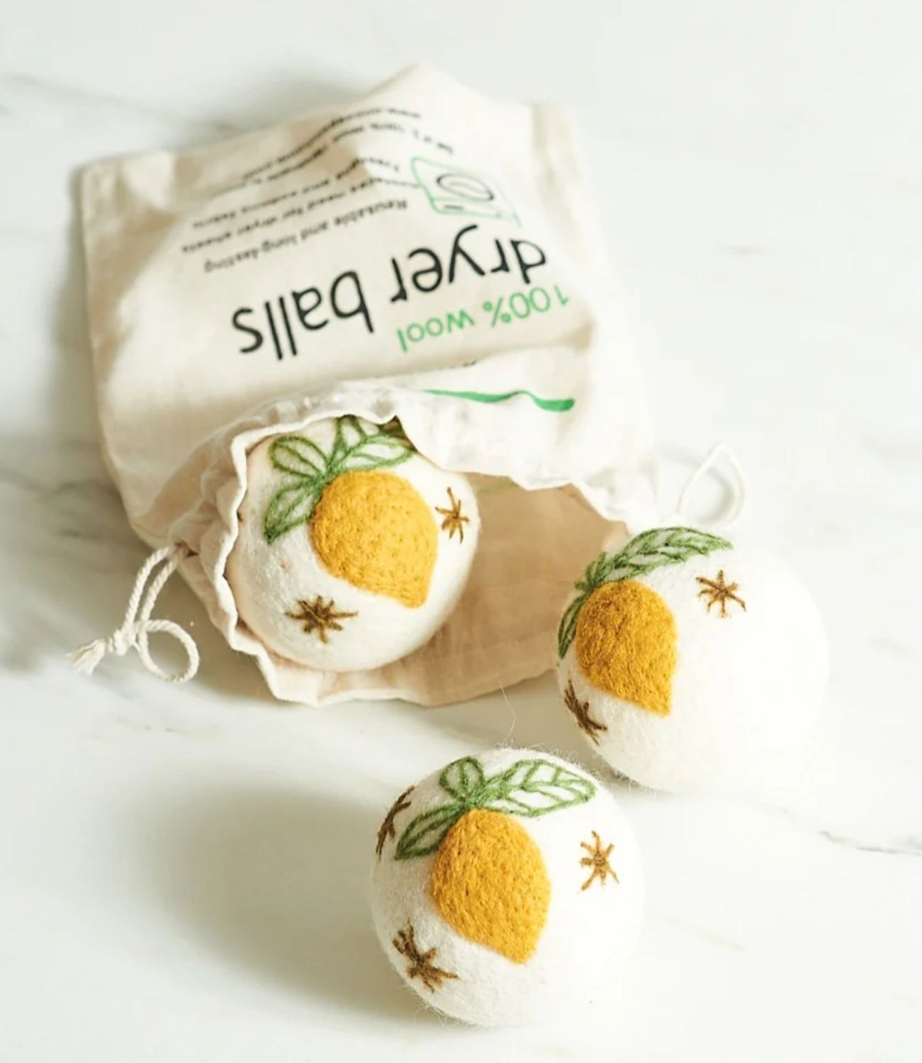 Wool Dryer Balls (Set of 3)