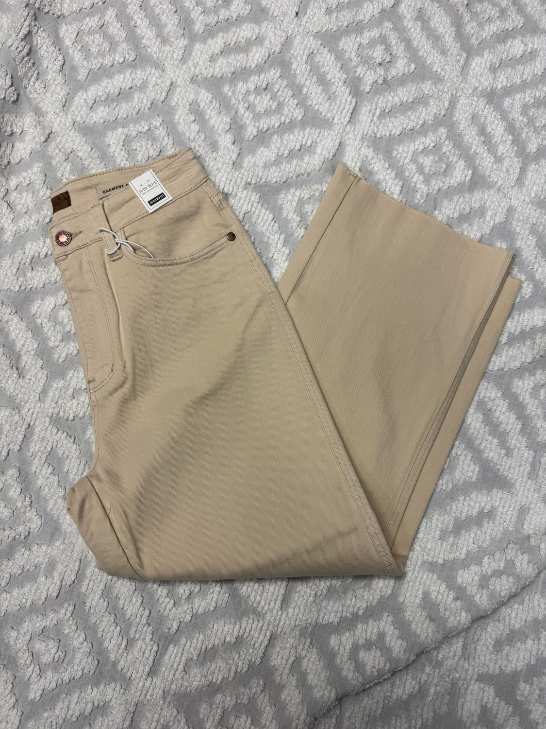 HW Garment Dyed Crop Wide- Bone (88802)