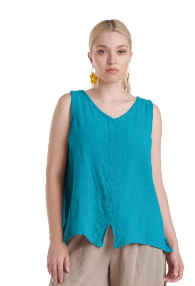 Henri Blouse, Color: Turquoise, Size: 1