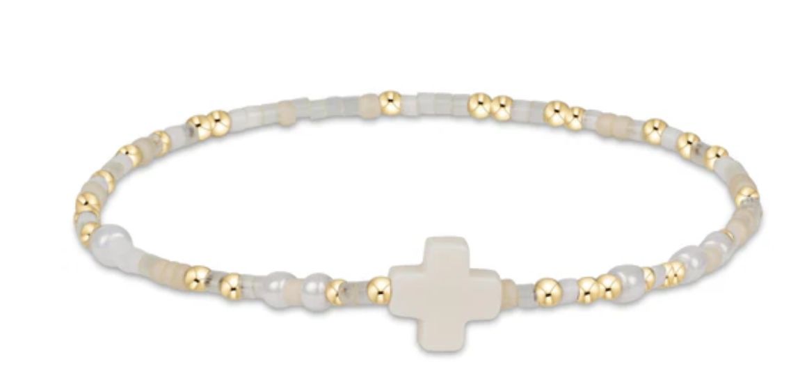 Extends- Hope Unwritten Bracelet Signature Cross- Call Me On My Shellphone
