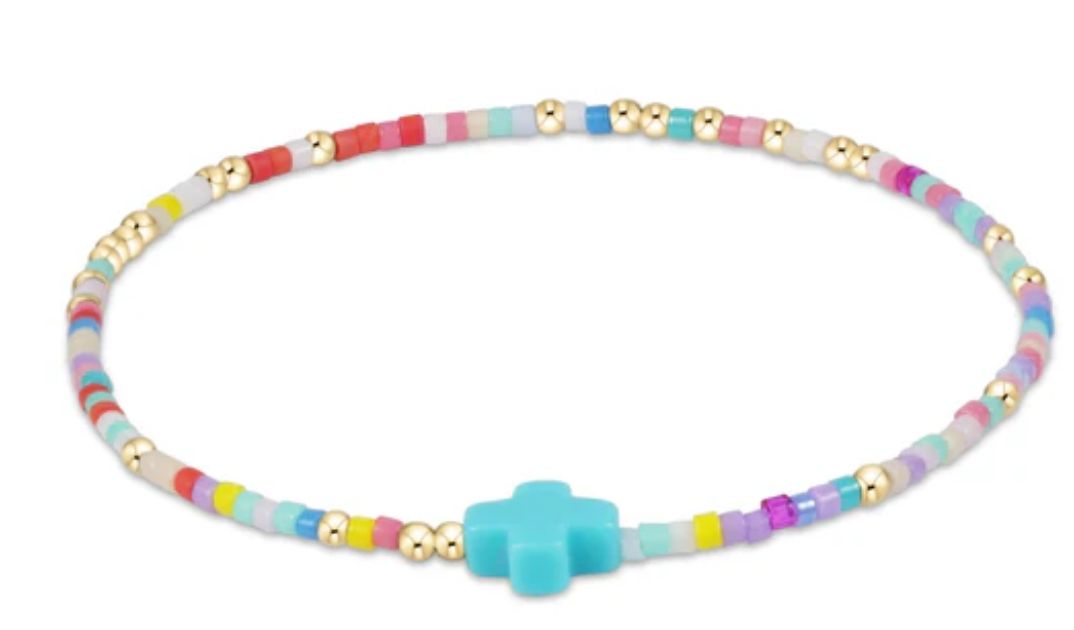 Extends- Hope Unwritten Bracelet Signature Cross- Hot Mess