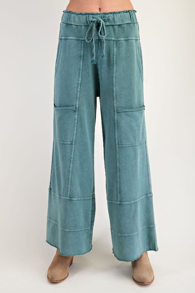 Cargo Mineral Wash Terry Knit Pants