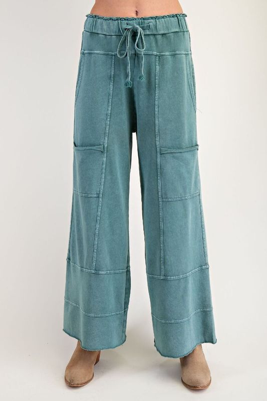 Cargo Mineral Wash Terry Knit Pants