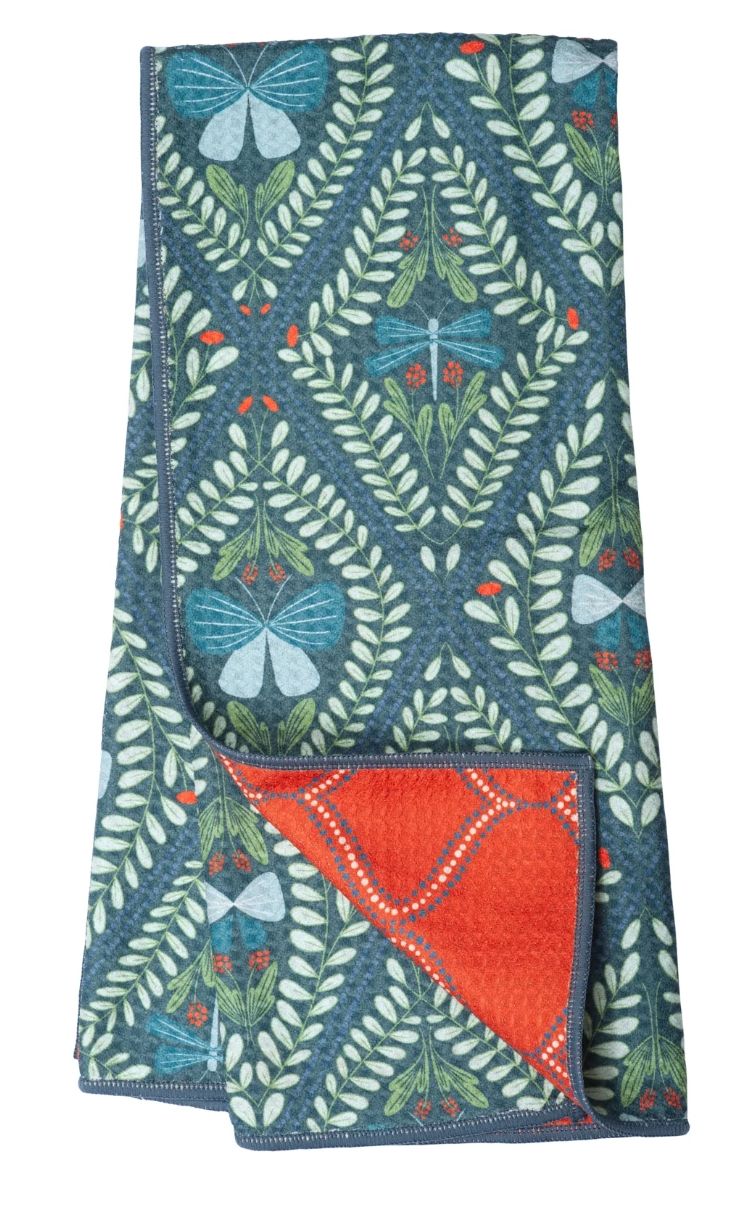 Anywhere Towel Reversible, Color: RJW Iridescent- Dark Sea