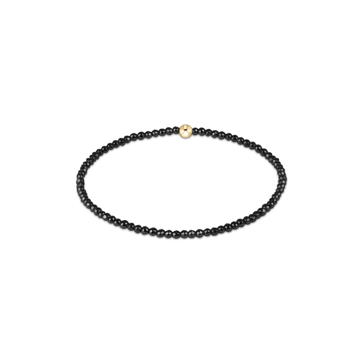 Extends- Faceted Hematite 2mm Bead Bracelet