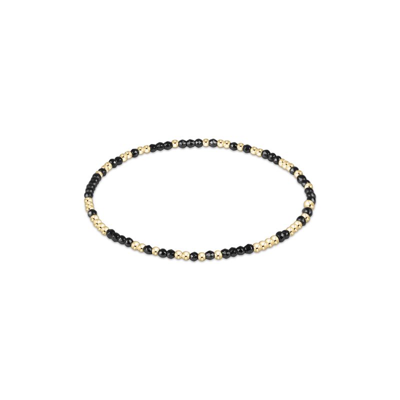 Hope Unwritten Faceted Hematite 2mm Bead Bracelet