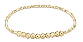 Classic Gold Beaded Bliss 2mm Bead Bracelet - 4mm