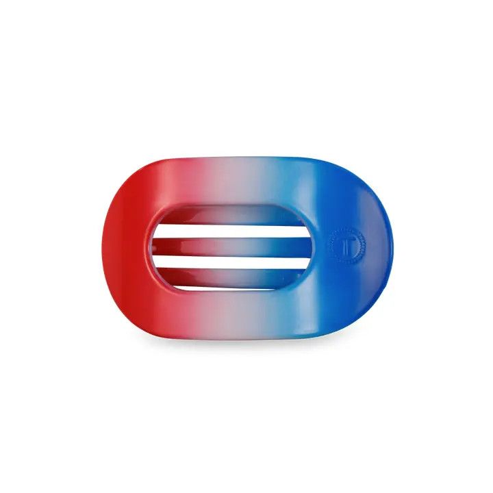 Small Flat Hair Clip, Shape: Round, Color: Miss. Americana