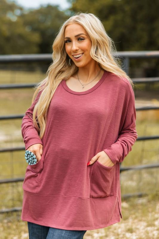 Casual Cotton Slub Top
