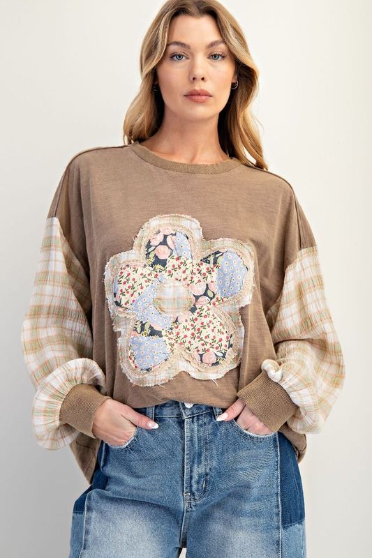 Flower Patch Cotton Top