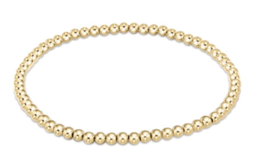 Classic Gold 3mm Bead Bracelet