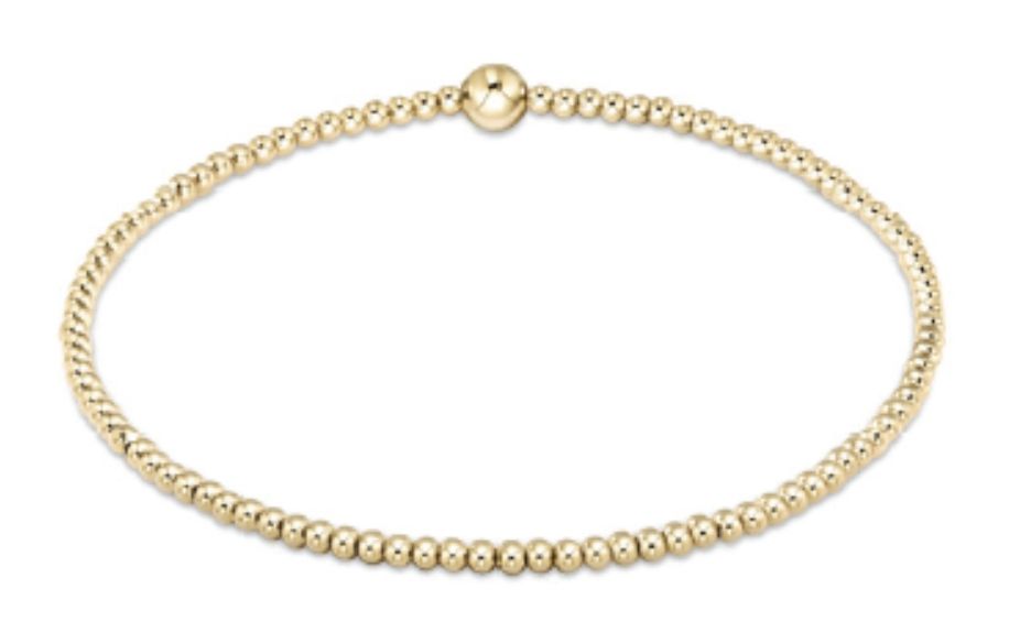 Classic Gold 2.5mm Bead Bracelet
