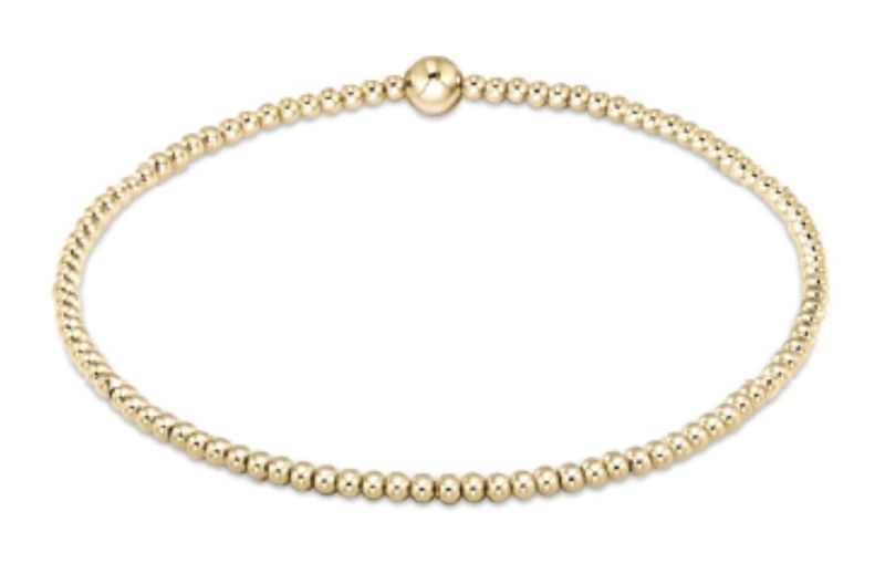 Classic Gold 2.5mm Bead Bracelet