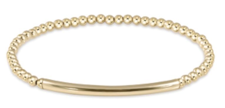 enewton Extends - Classic Gold 3mm Bead Bracelet - Bliss Bar Smooth