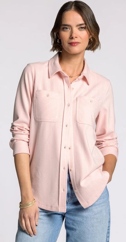 Lewis Shirt- Soft Pink White