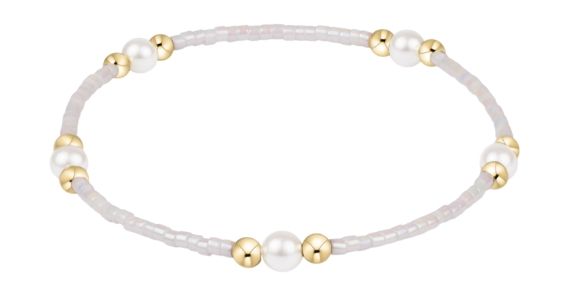 Hope Purpose Pearl Bracelet - Silky White