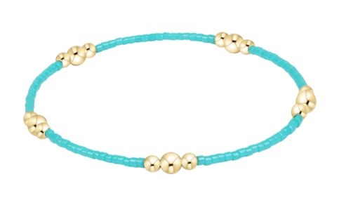 Hope Purpose Gold Bracelet - Turquoise