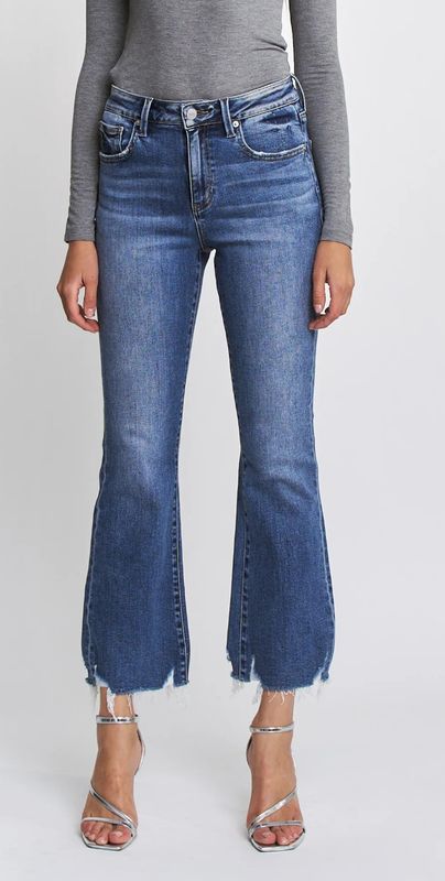 HR Ankle Flare w/Raw Hem (MDP-F3667)