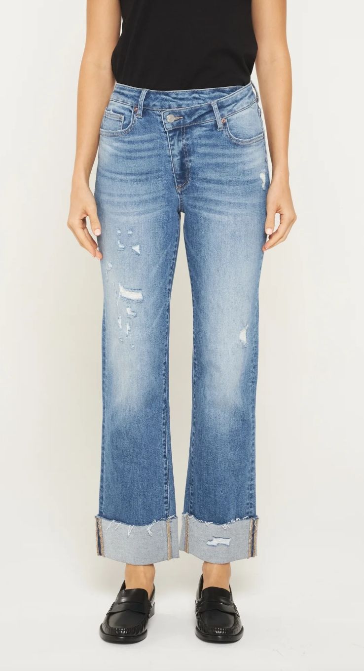 HR Relaxed Straight Asymetrical Waistband (MDP-T3370-A)