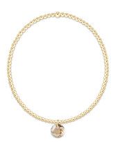 Classic Gold 2mm Bracelet - Reflection Small Charm - 11