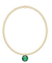 Classic Gold 2mm Bracelet - Reflection Small Charm - 05