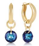 Huggie Gold 0.5" Hoop - Reflection Small Charm - 12