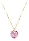 16" Necklace Gold - Reflection Small Charm - 02